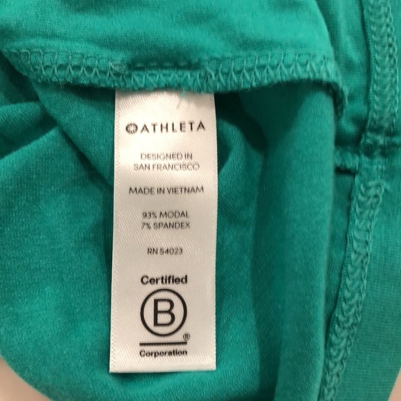 Athleta green casual dress 👗 v neck  size L - Picture 6 of 8